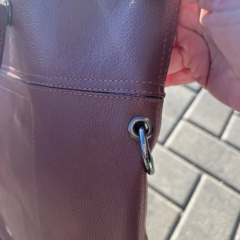 Botkier Valentina Tote Malbec New York‎ Leather Handbag NWT Large Turnlock $298